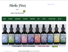 Tablet Screenshot of herbsfirst.com